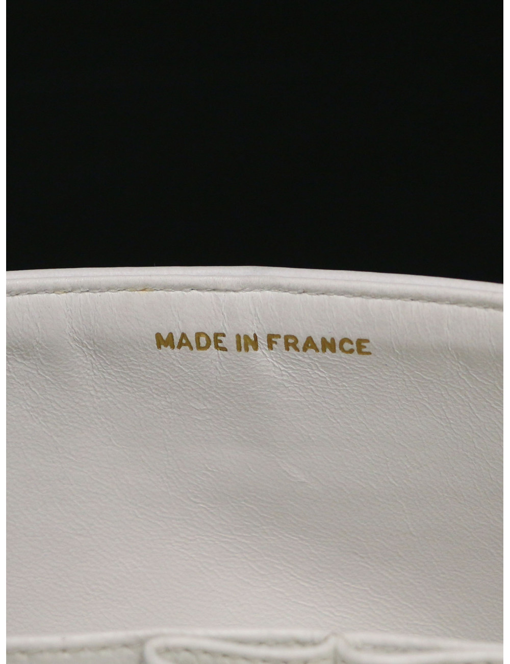 Sac Chanel Timeless 23 blanc bijouterie plaqué or 24K