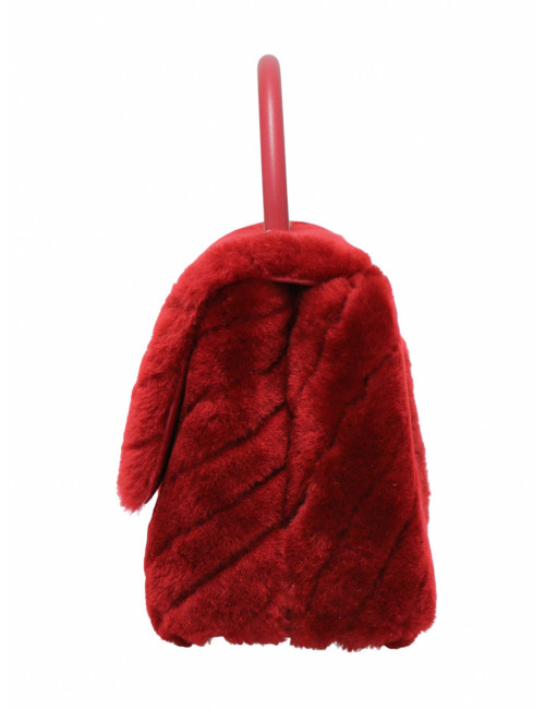 Coco Handle Chanel chevron shearling