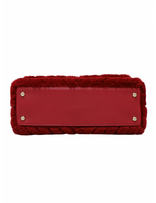 Coco Handle Chanel chevron shearling