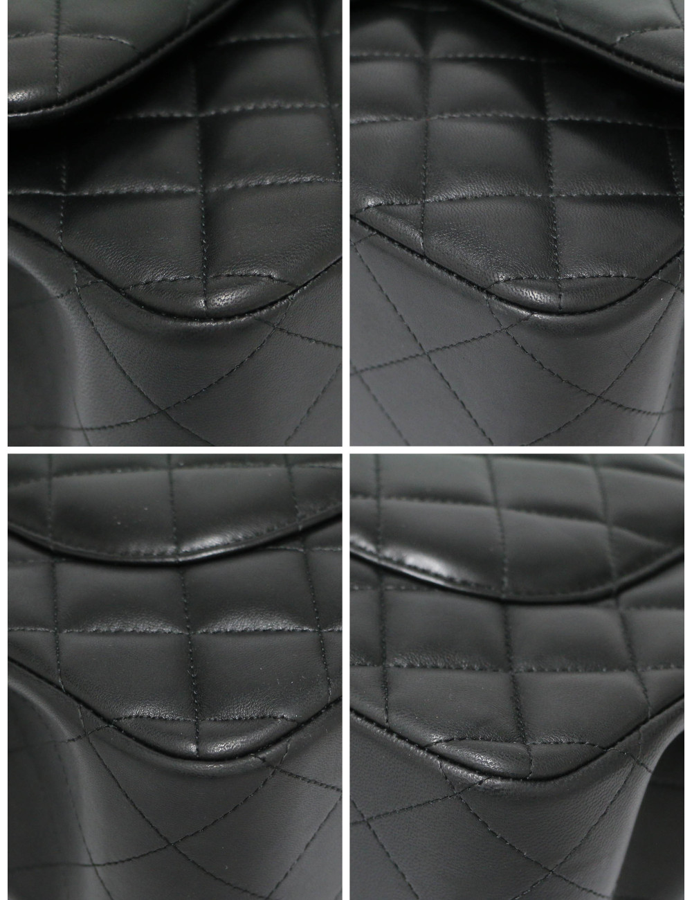 Sac Jumbo Chanel cuir d'agneau noir