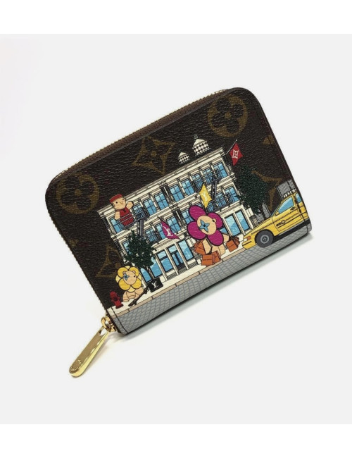 Porte monnaie Louis Vuitton Vivienne zippée Murakami