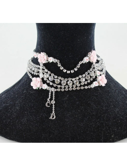 collier CHRISTIAN DIOR strass