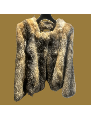 Veste fourrure renard Yves Salomon
