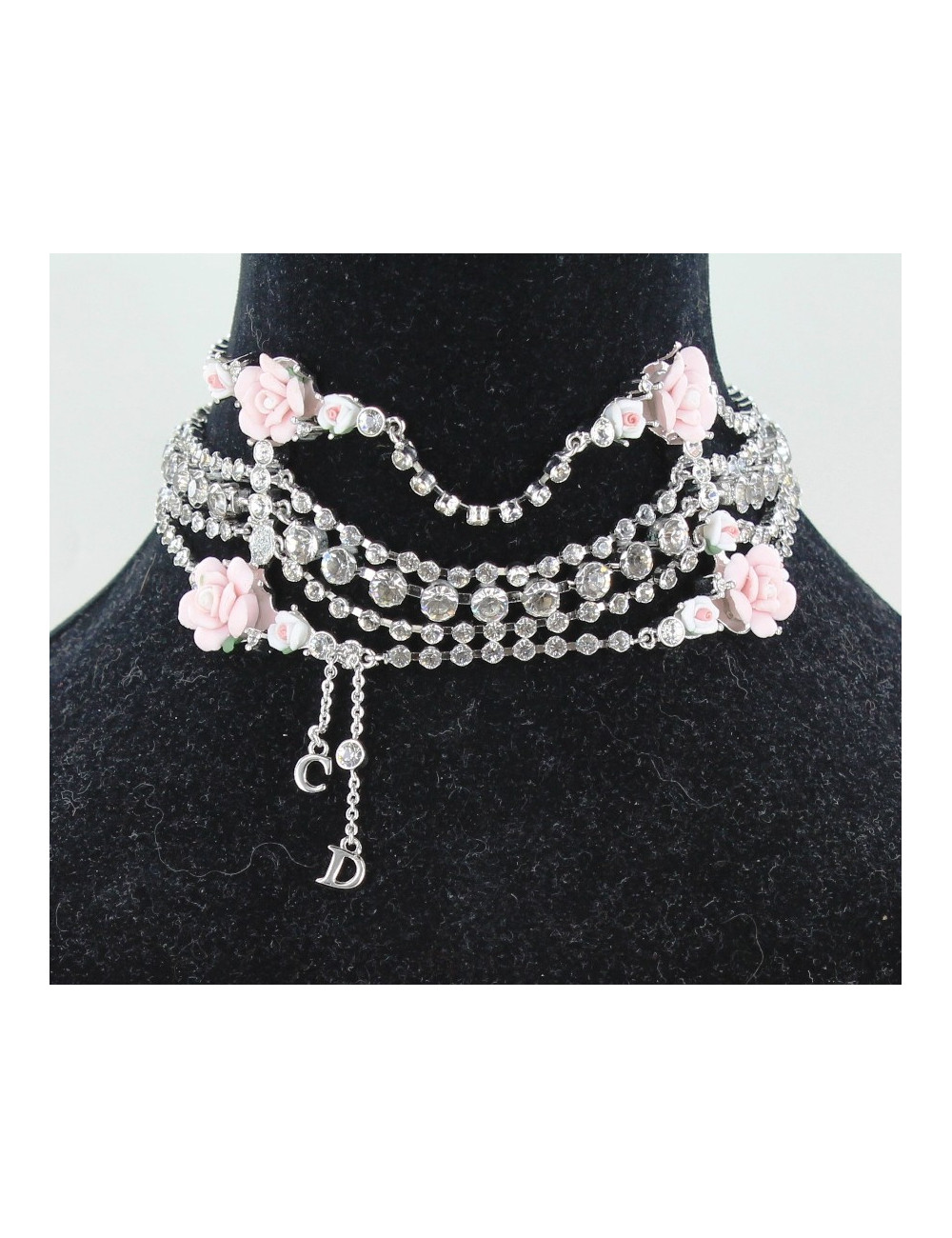 collier CHRISTIAN DIOR strass