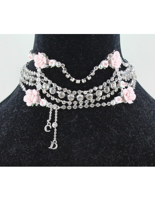 collier CHRISTIAN DIOR strass
