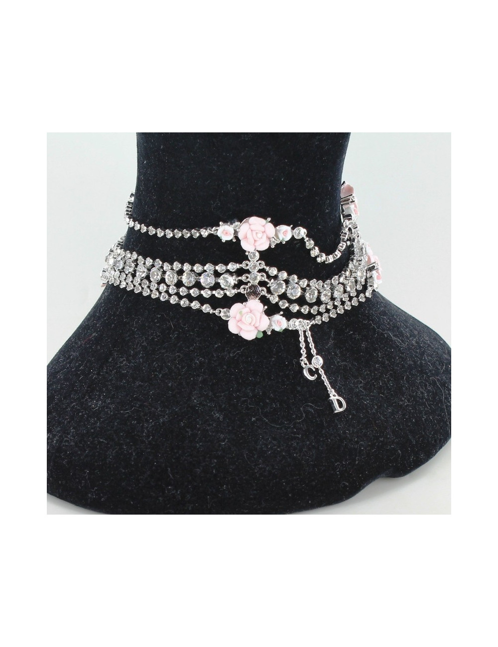 collier CHRISTIAN DIOR strass