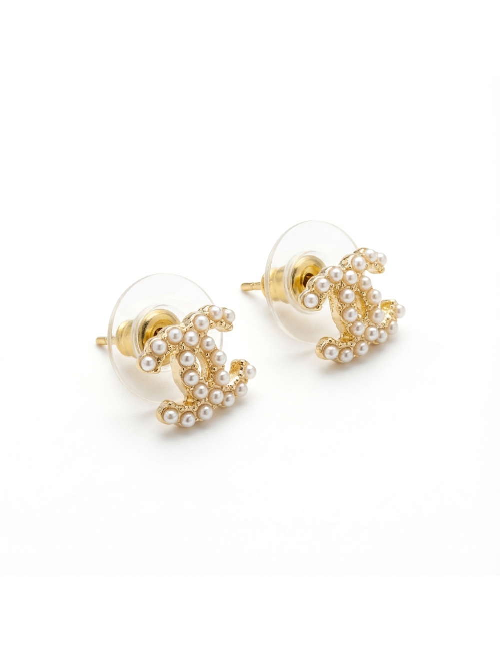 Mini boucles d'oreilles perle Chanel