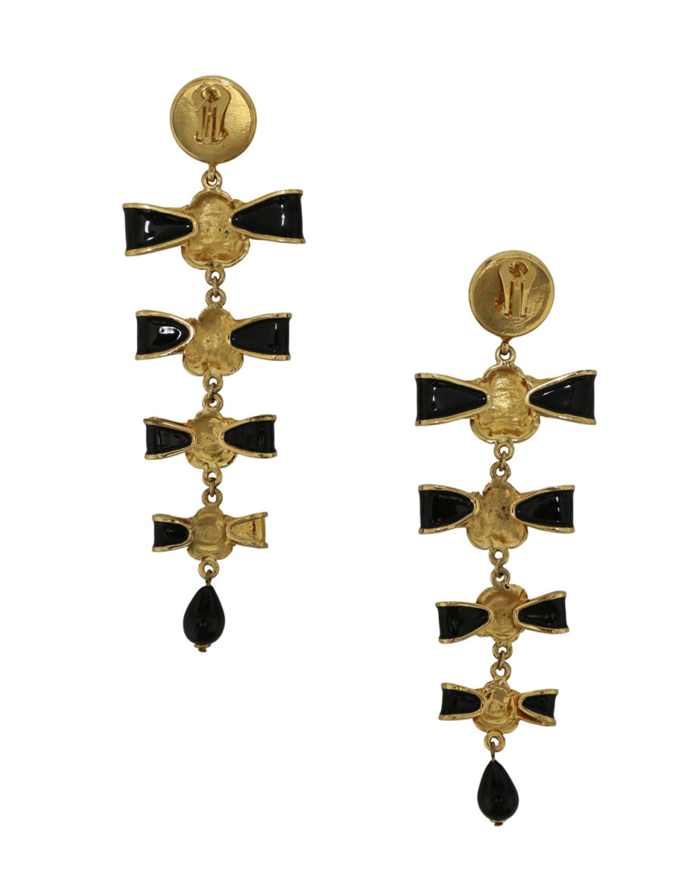 Boucles d'oreille pendantes Chanel Couture Victoire de Castellane