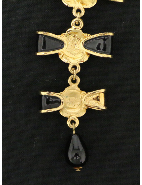 Boucles d'oreille pendantes Chanel Couture Victoire de Castellane