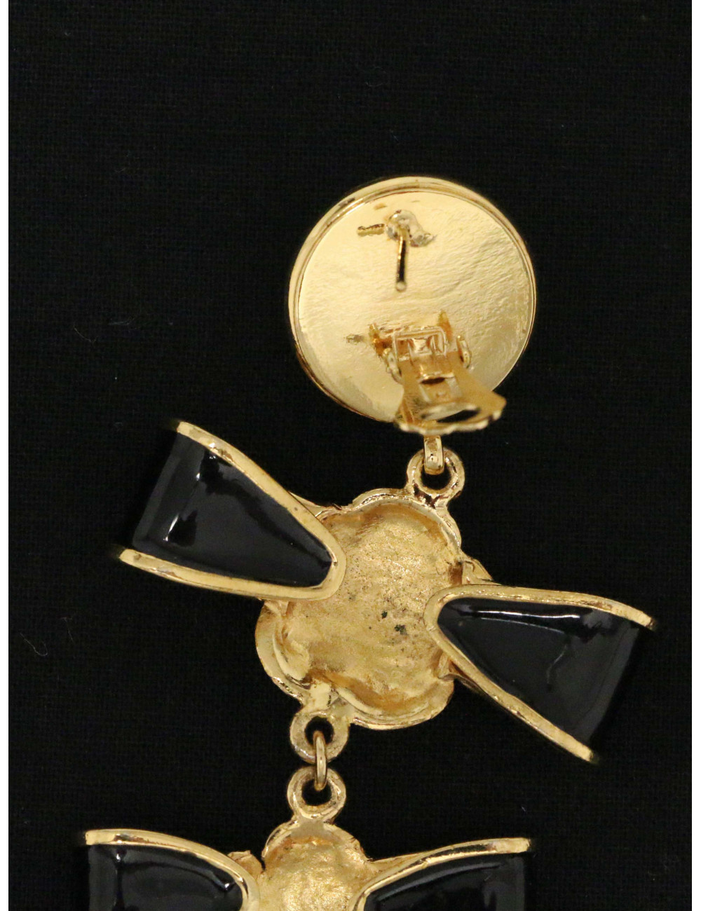 Boucles d'oreille pendantes Chanel Couture Victoire de Castellane