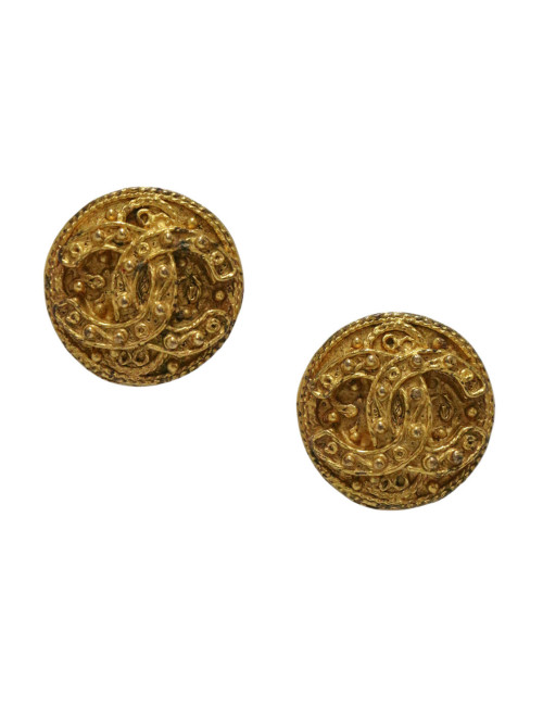 Clips Chanel CC ronds