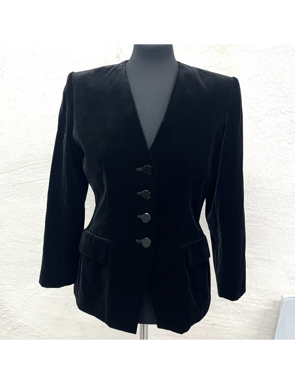Veste YVES SAINT LAURENT Variations T 40 velours noir