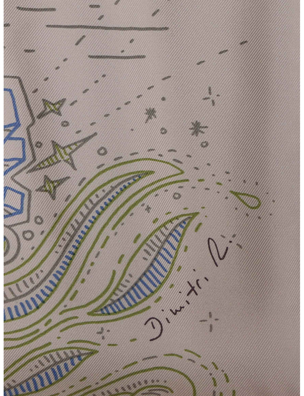 Carré Hermès Please Hold the line rose pâle