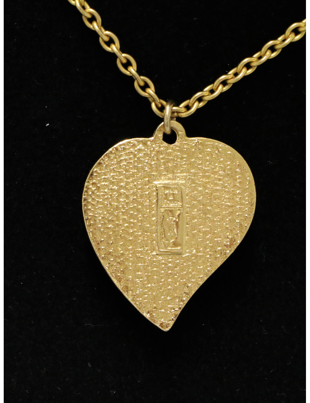 Collier YSL SAINT LAURENT Coeur doré