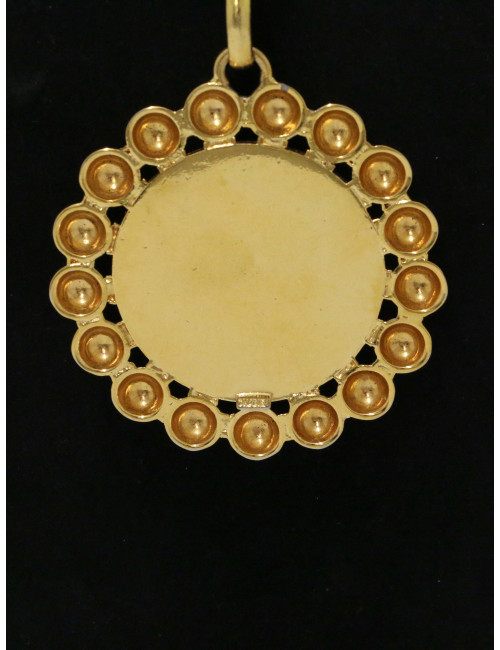 Sautoir Chanel médaillon doré Vintage