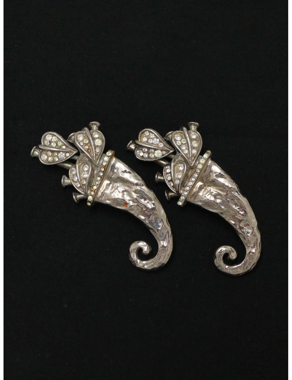 Clips d'oreille Chanel Corne d'abondance Vintage