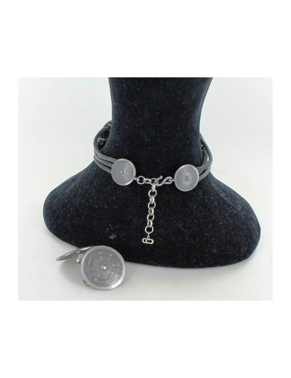 parure CHRISTIAN DIOR collier et CLIPS