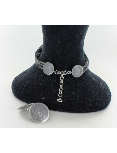 parure CHRISTIAN DIOR " boulciers " clips d'oreille