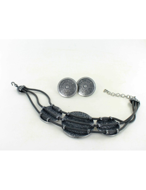 parure CHRISTIAN DIOR collier et CLIPS