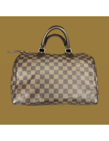 Speedy 30 LOUIS VUITTON toile Damier Ebène
