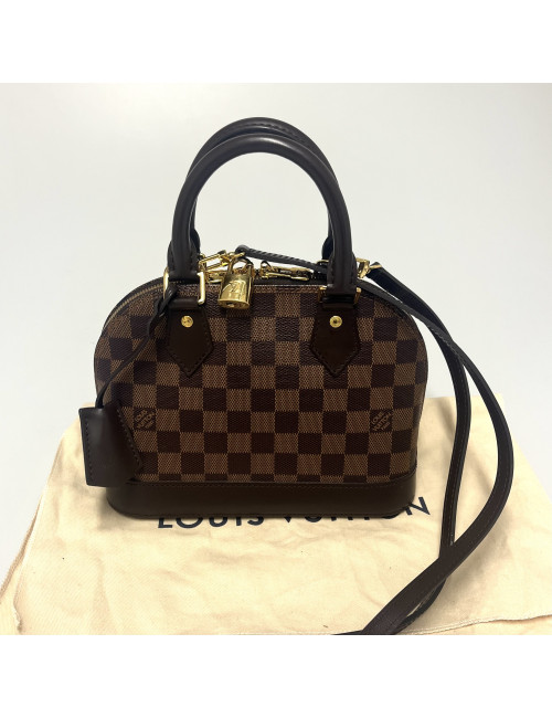 Sac Alma BB LOUIS VUITTON toile damier ébène