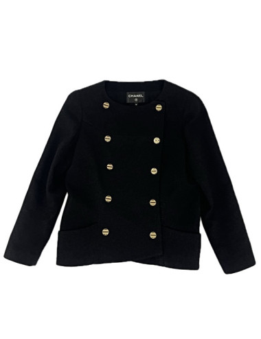 Veste CHANEL T 46 noir brillant