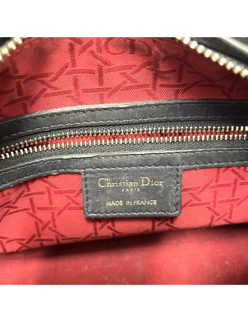 Sac Lady Dior noir Christian Dior bandoulière