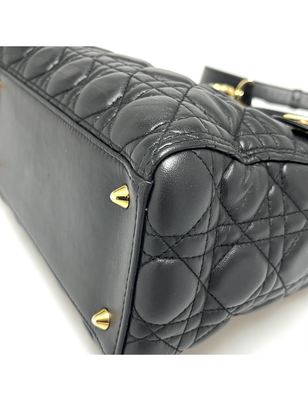 Sac Lady Dior noir Christian Dior bandoulière