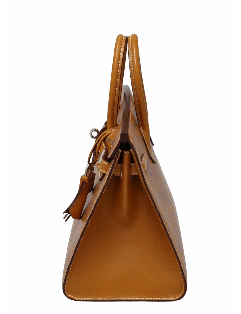 Sac Birkin "Maillons en chaîne" 25 sellier naturel