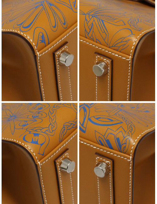 Sac Birkin "Maillons en chaîne" 25 sellier naturel