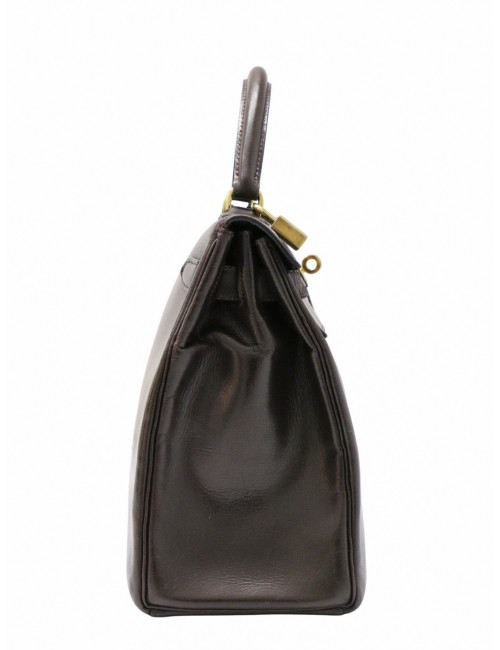 Sac Hermès Kelly 28 box marron Bandoulière