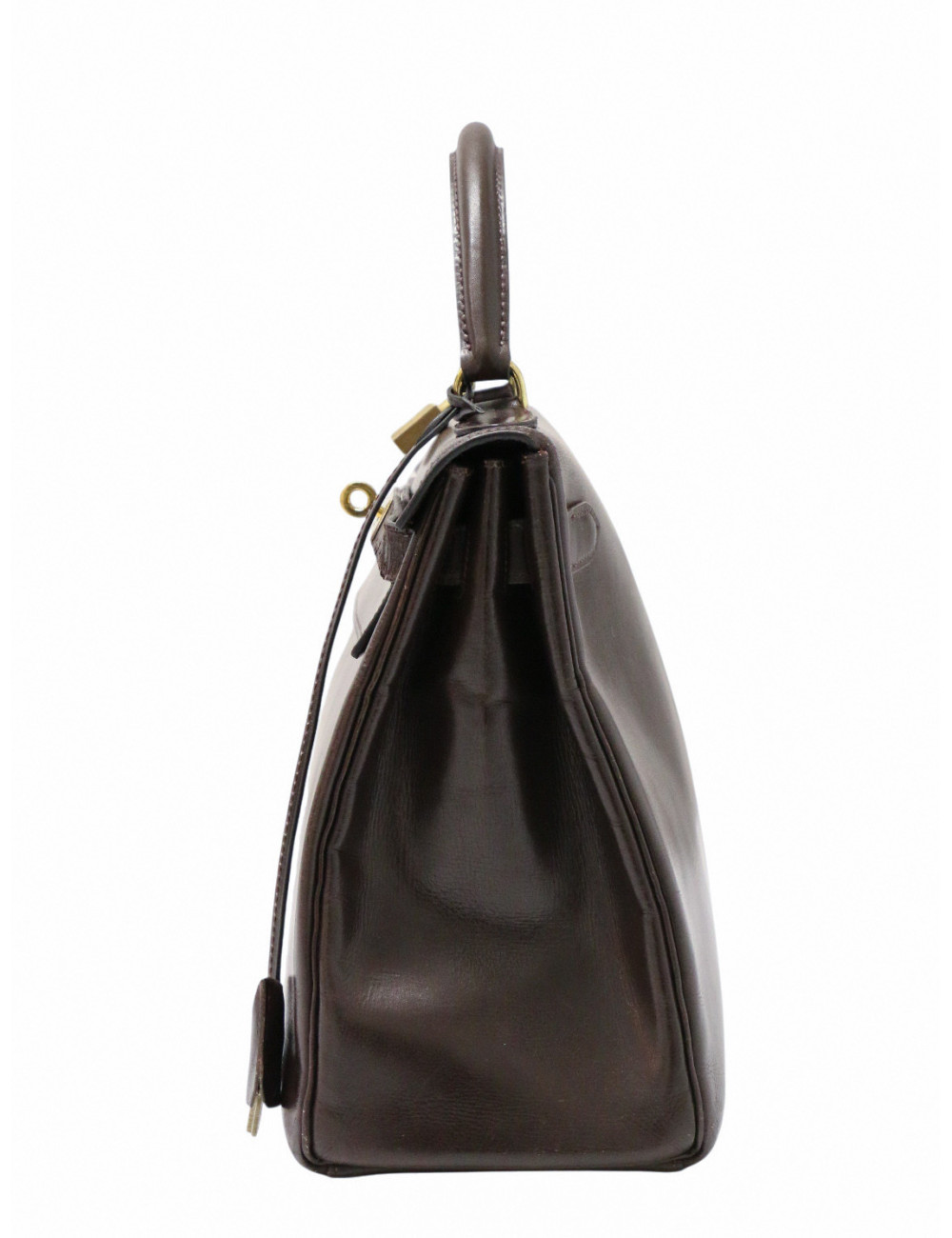 Sac Hermès Kelly 28 box marron Bandoulière