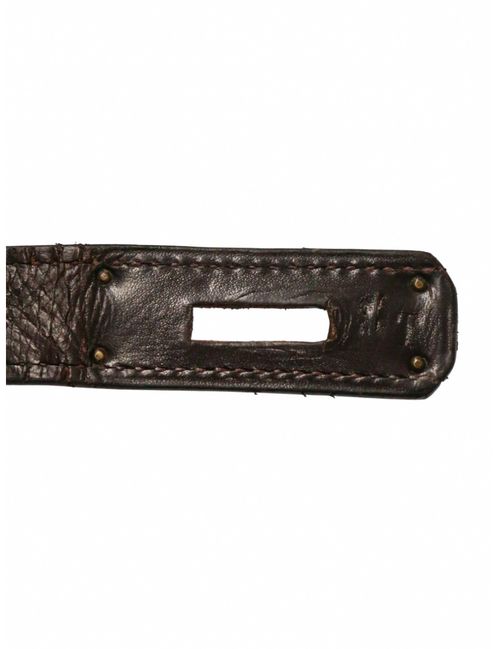 Kelly 28 Hermès cuir de veau box marron