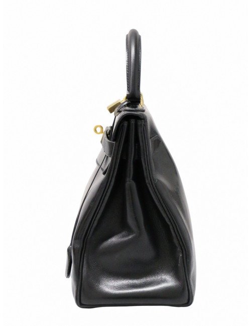 Hermès Kelly 32 box noir Vintage bandoulière