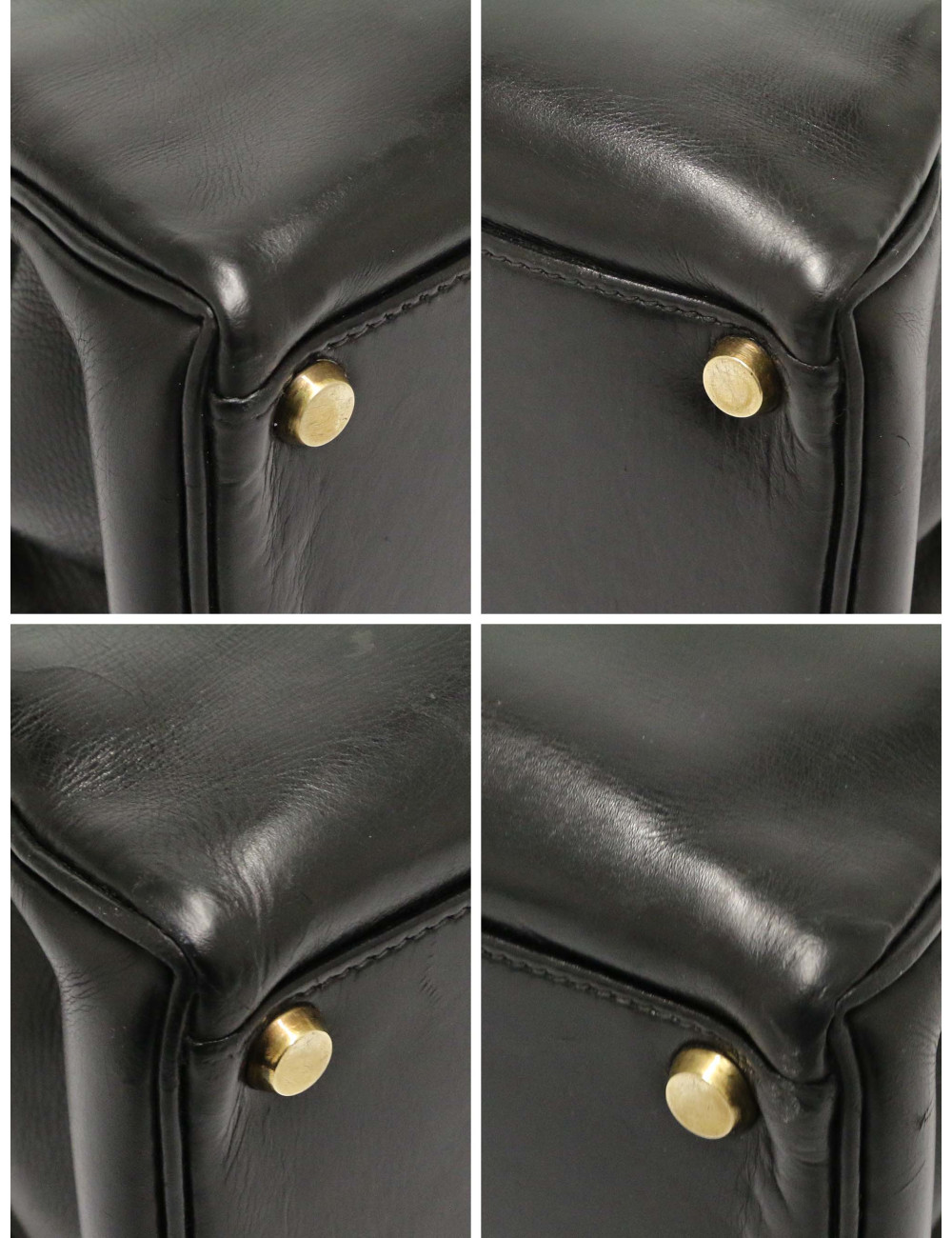 Hermès Kelly 32 box noir Vintage bandoulière