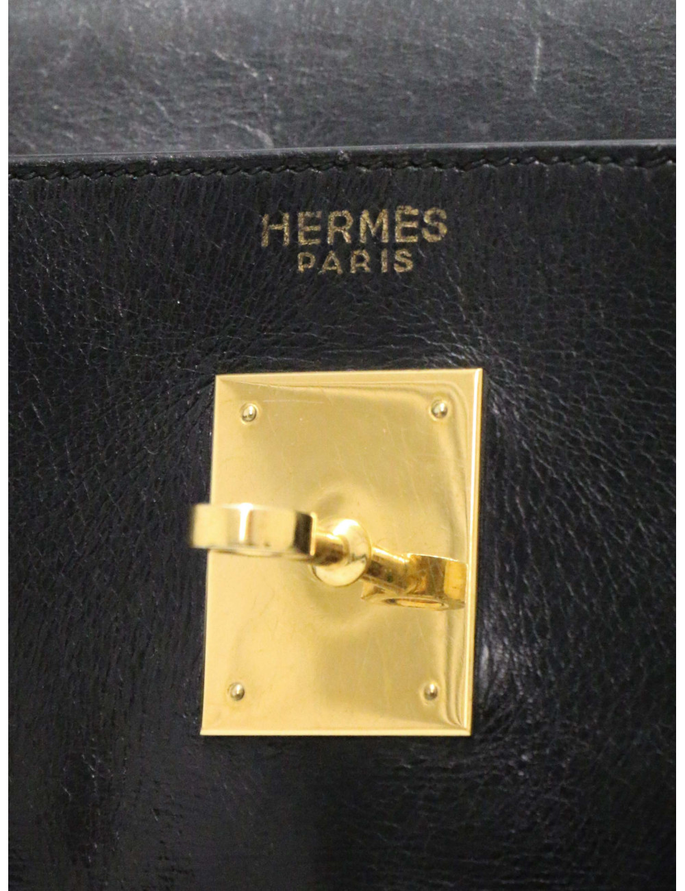 Hermès Kelly 32 box noir Vintage bandoulière