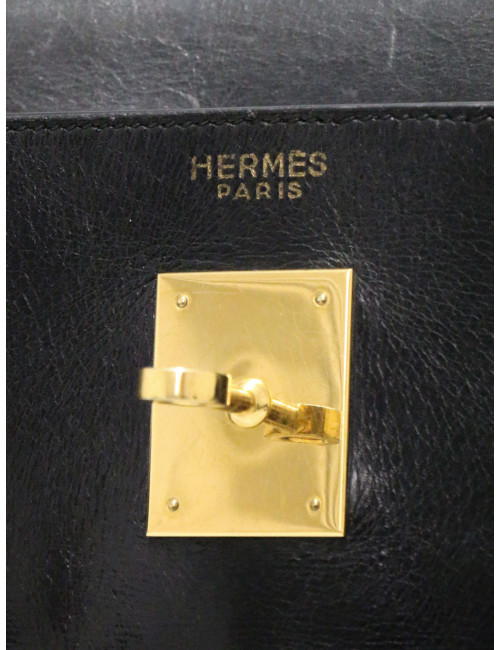Hermès Kelly 32 box noir Vintage bandoulière