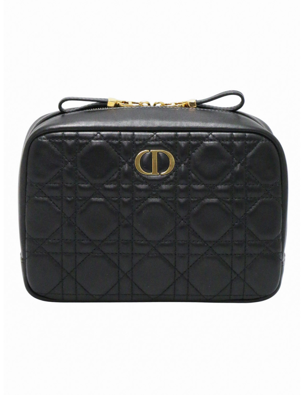 Trousse de toilette DIOR cuir d'agneau noir