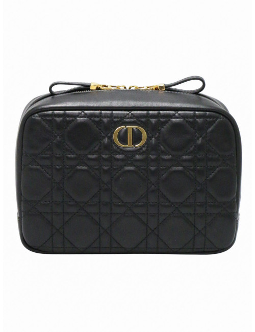 Trousse de toilette DIOR cuir d'agneau noir