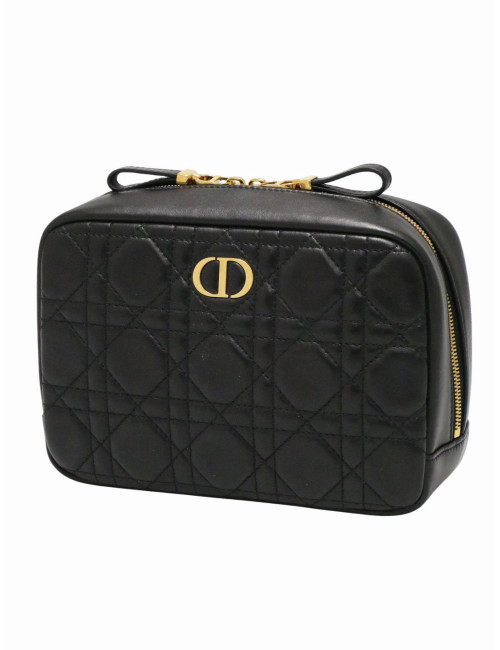 Trousse de toilette DIOR cuir d'agneau noir