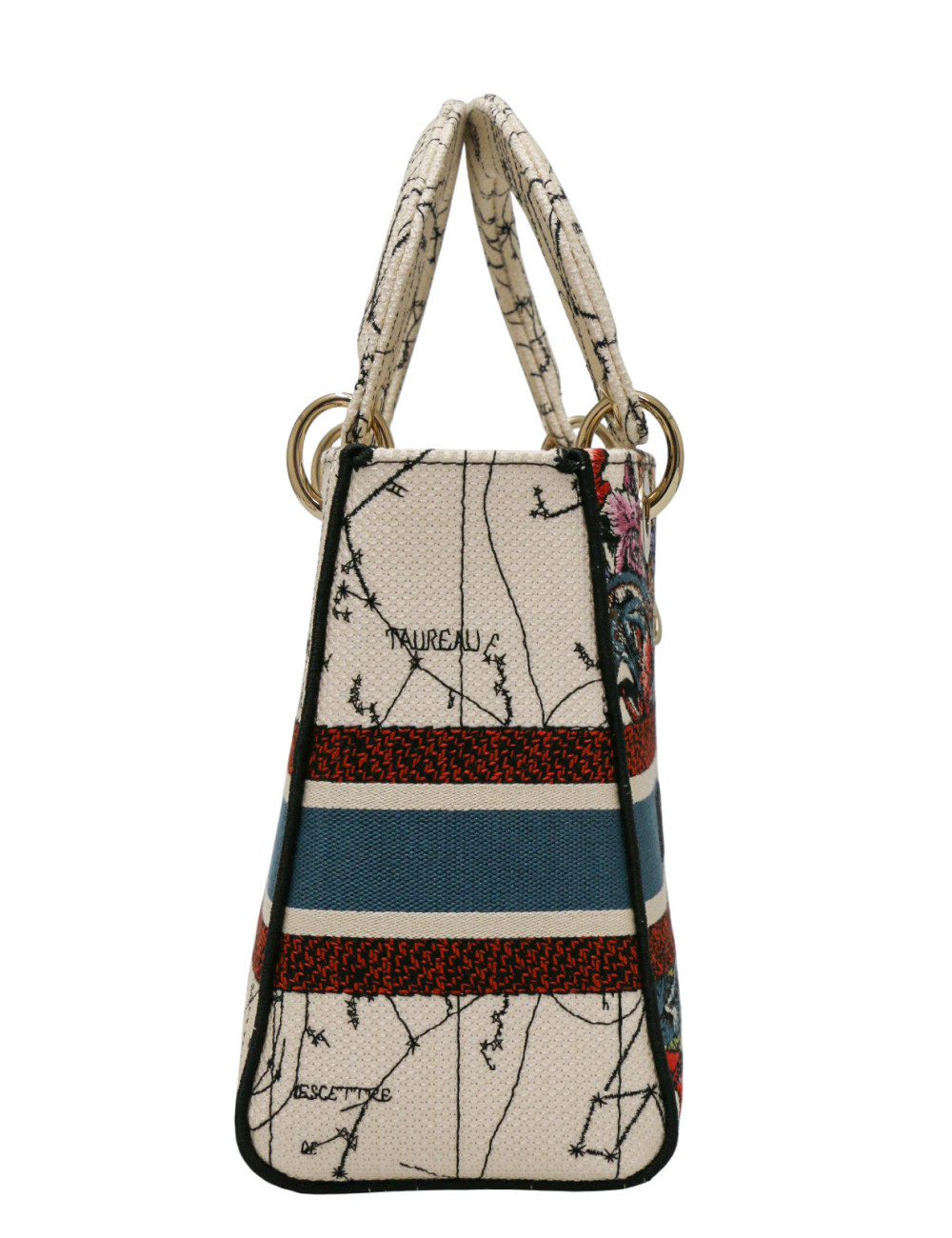 Sac Lady D-Lite Christian Dior broderies