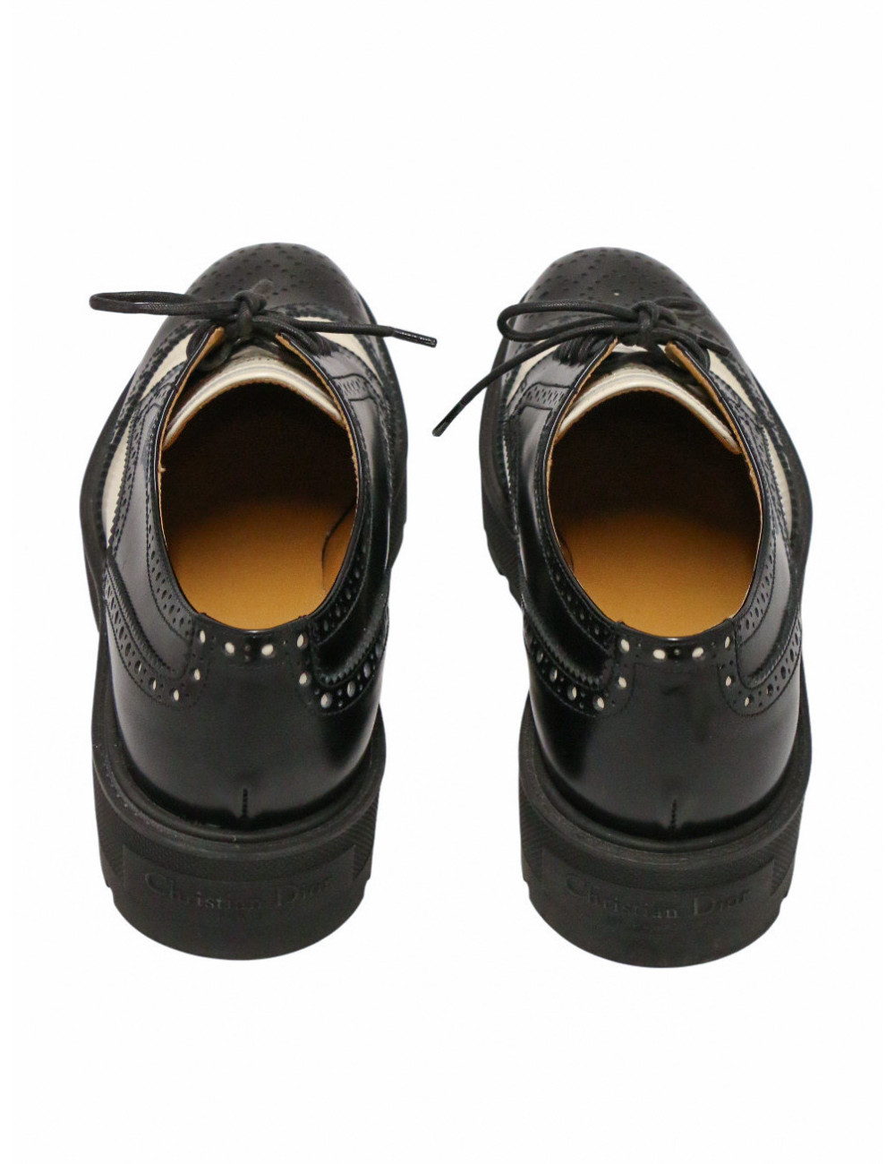 Mocassins Derby Dior Teddy-D T 38,5 bicolores