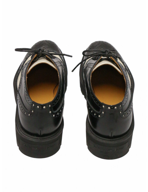 Mocassins Derby Dior Teddy-D T 38,5 bicolores