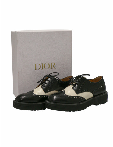 Mocassins Derby Dior Teddy-D T 38,5 bicolores 2