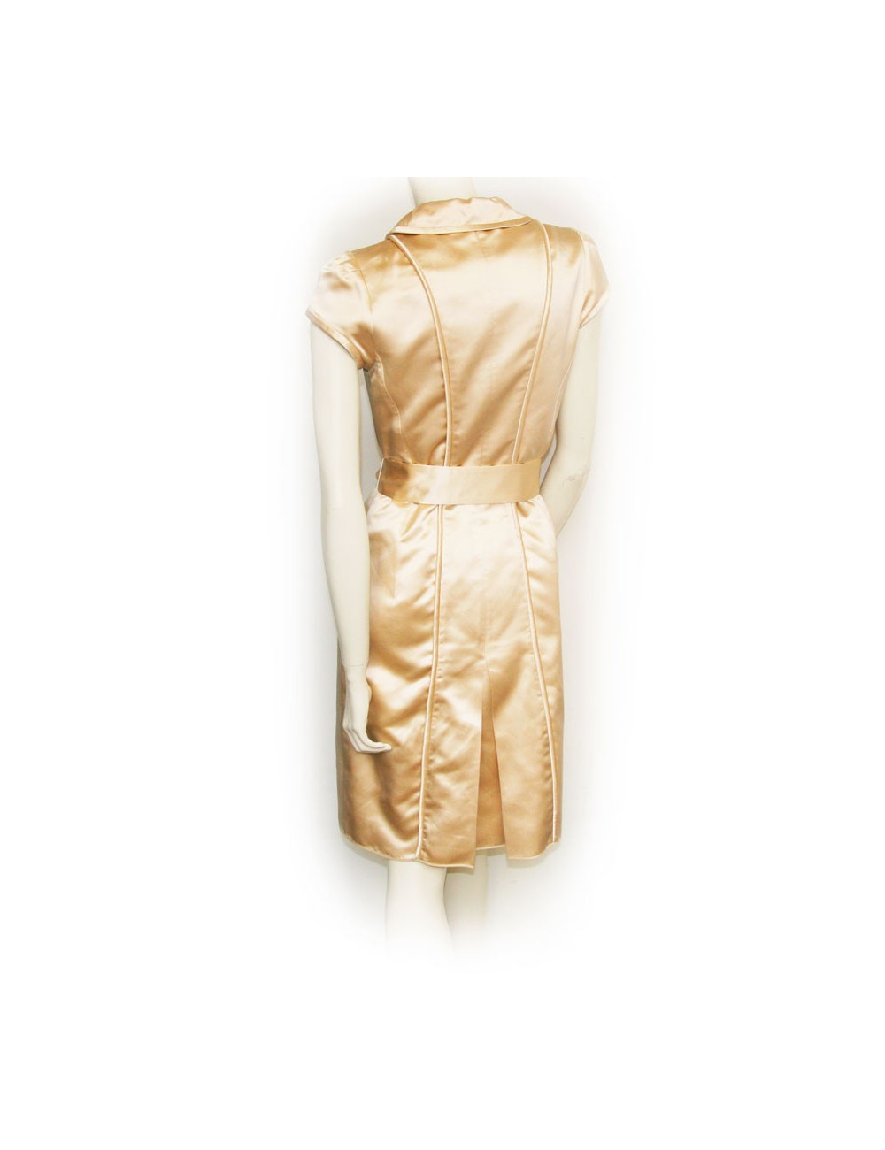 Robe LOUIS VUITTON en satin couleur nude