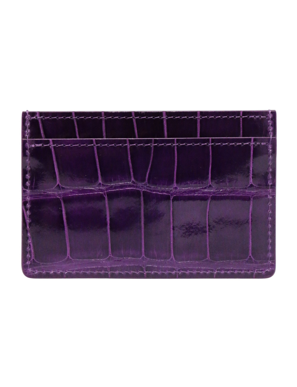 Porte cartes LOUIS VUITTON alligator violet