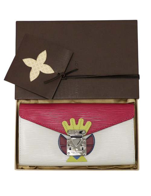 Louis Vuitton Compagnon Masque Tribale Sarah  Cuir Epi pivoine