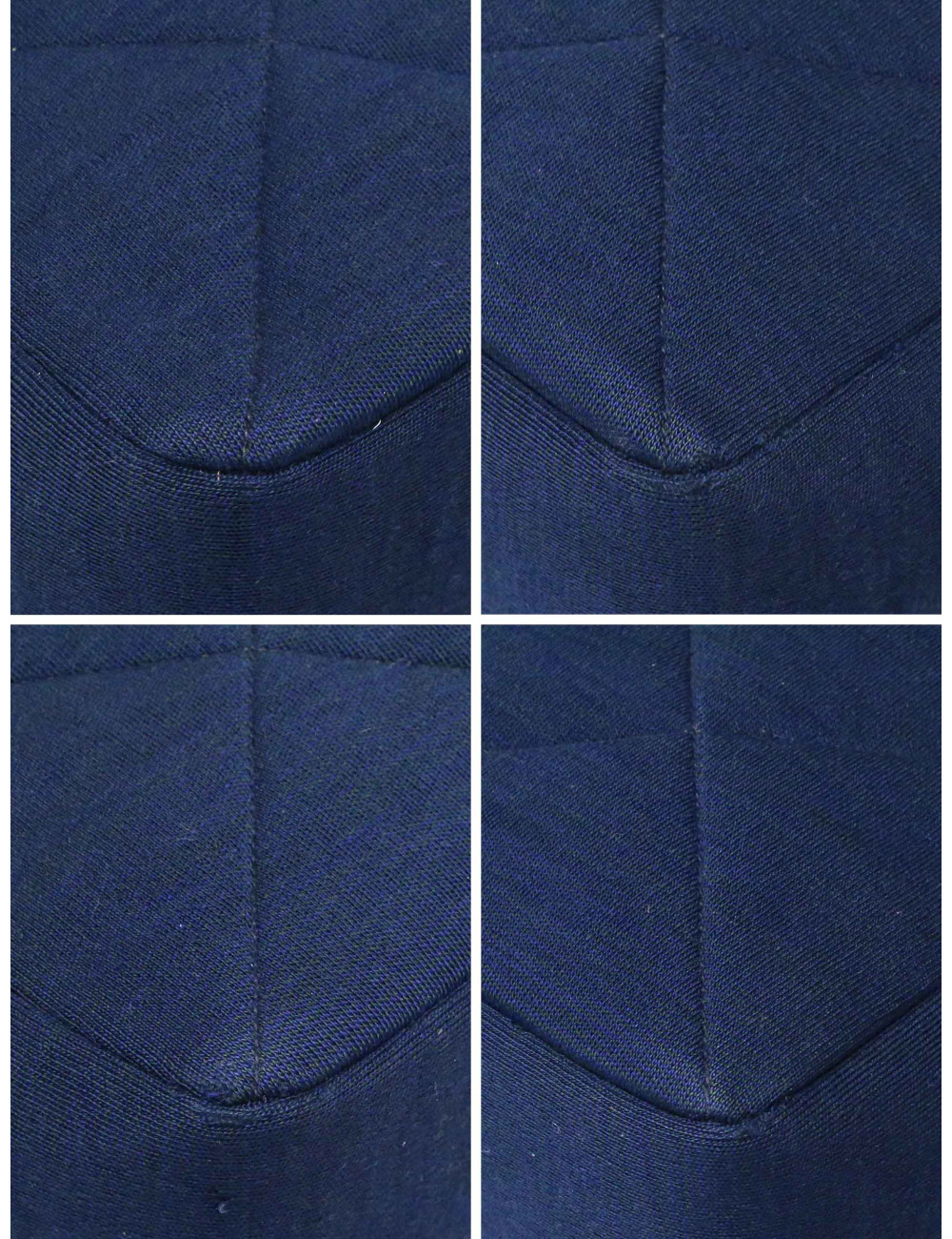 Sac Chanel jersey bleu Vintage