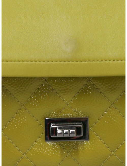 Sac 2.55 jaune moutarde Chanel
