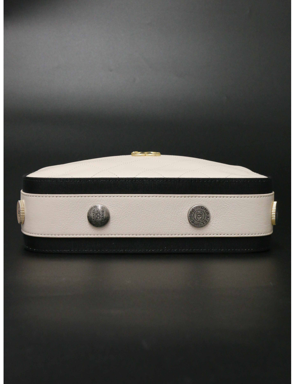 Caméra Chanel cuir d'agneau bicolore